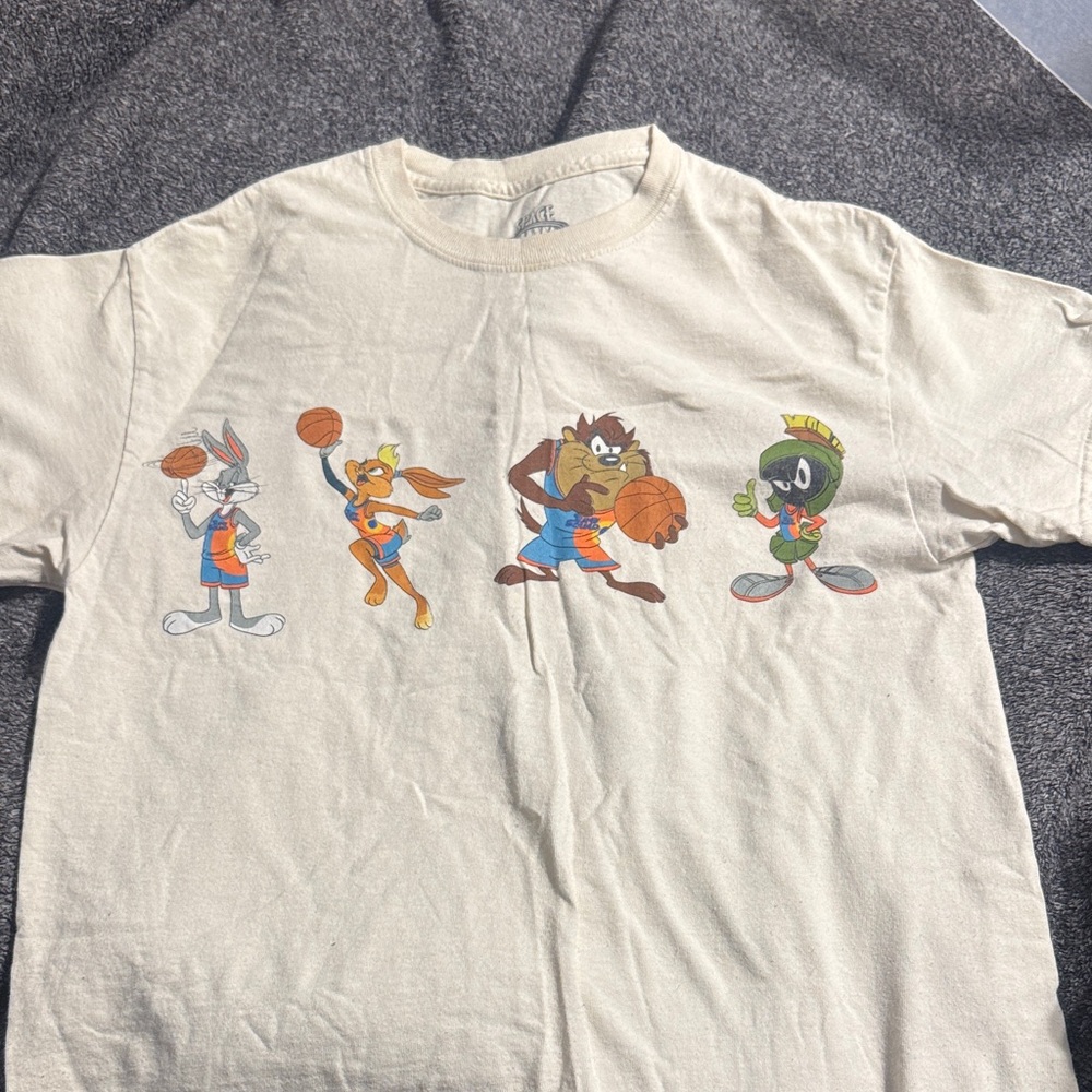 Space jam A new legacy Cartoon Character T-Shirt - Cream